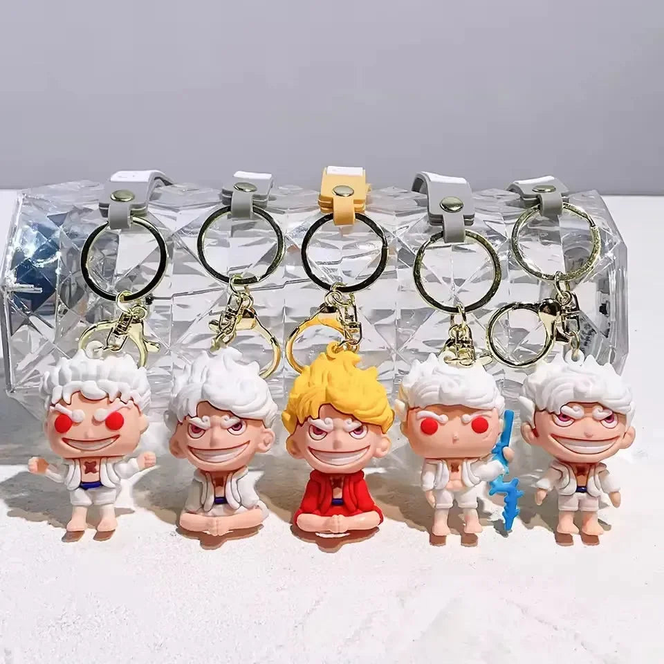 One Piece Luffy Gear 5 Keychain - Bear Hugs