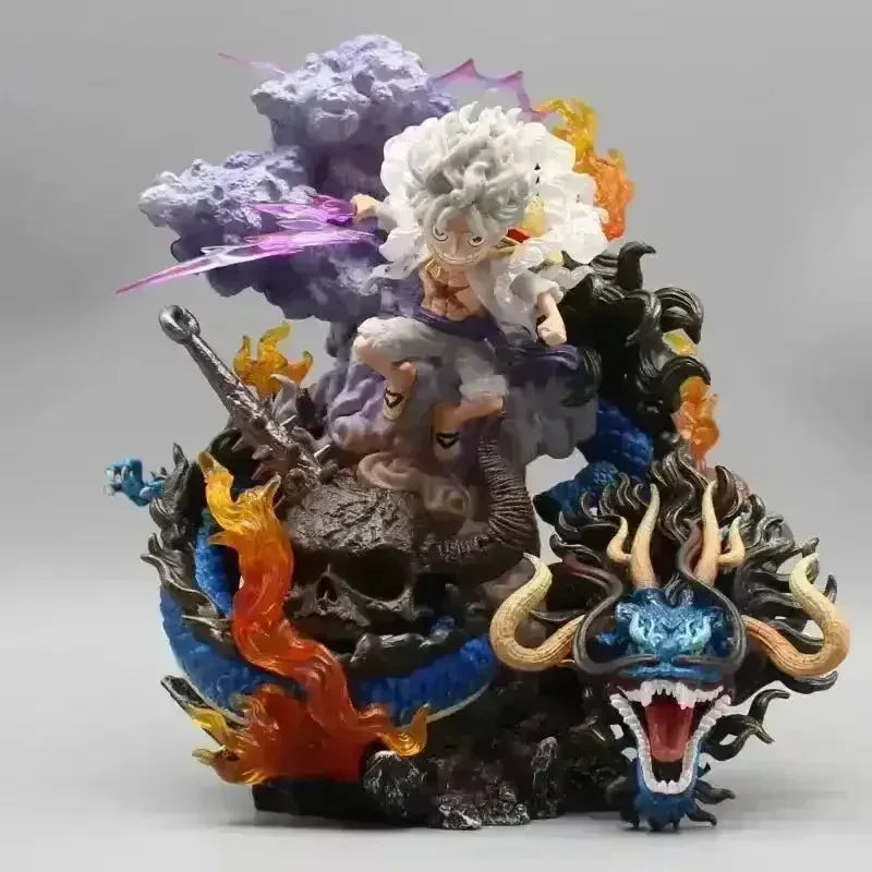 One Piece Luffy Gear 5 vs. Kaido Action Figure Set (20 cm) - Bear Hugs