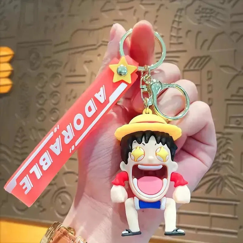 One Piece Luffy's Laughs Keychain - Bear Hugs