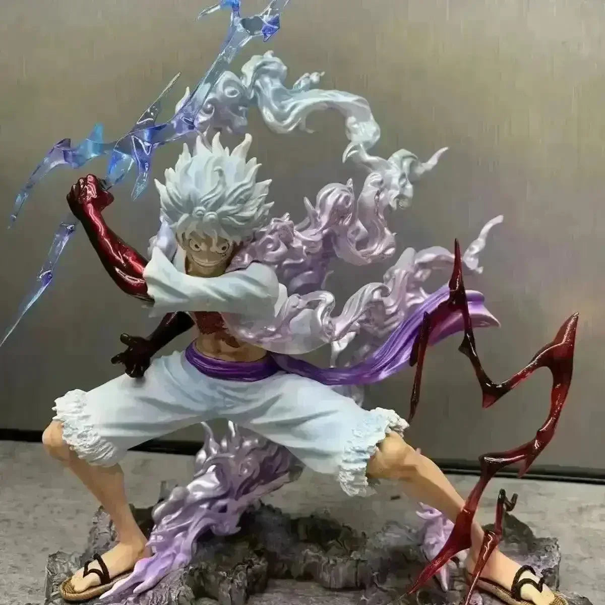 Anime One Piece Luffy Gear 5 Sun God Nika Figura la figura máxima de