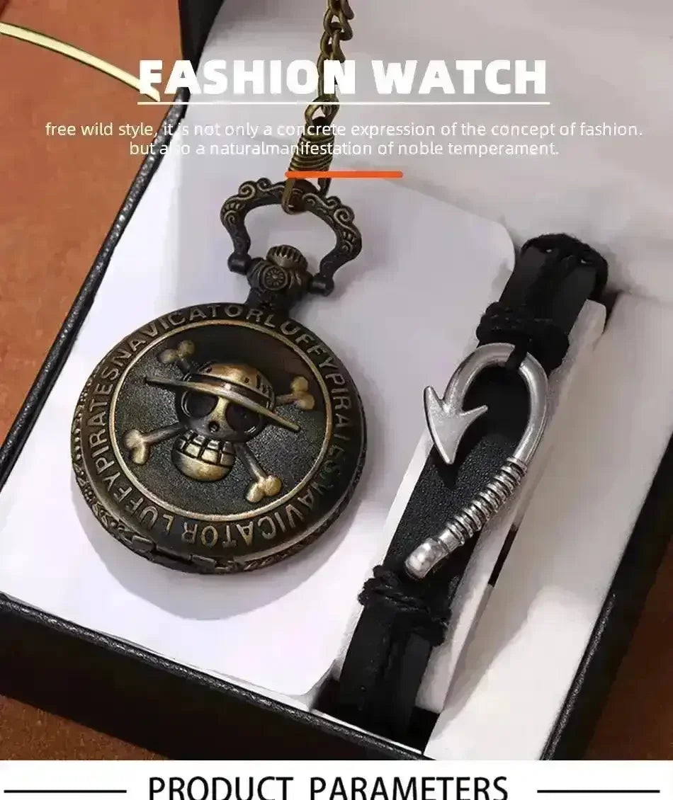 One Piece Vintage Pirate Pocket Watch