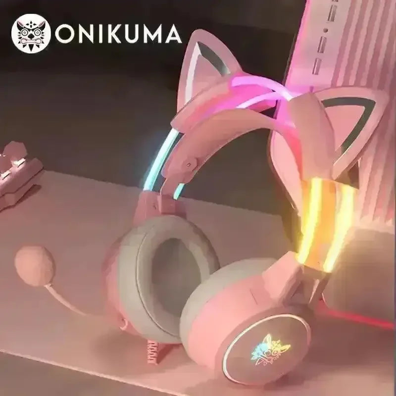 ONIKUMA X15 Pro Wired Gaming Headset - Bear Hugs