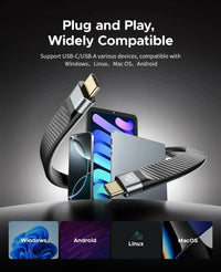 ORICO 5Gbps Portable Solid State Drive 480MB/s Magnetic External SSD for iPhone 16 15 Pro/Max ProRes 4K HDR Record and Store - Bear Hugs