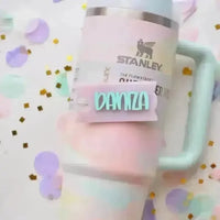 Own Name Tumbler Tag for Stanley Cup (Various styles) - Bear Hugs
