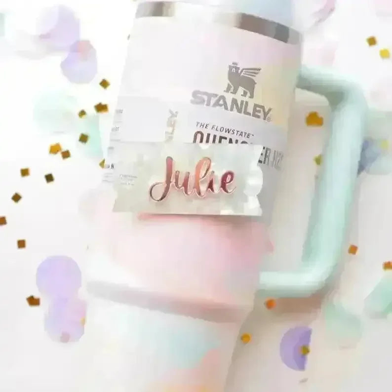 Own Name Tumbler Tag for Stanley Cup (Various styles) - Bear Hugs