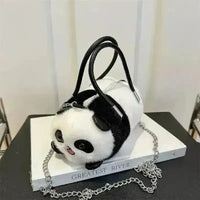 Panda Shaped Plush Shoulder Bag - Bear Hugs