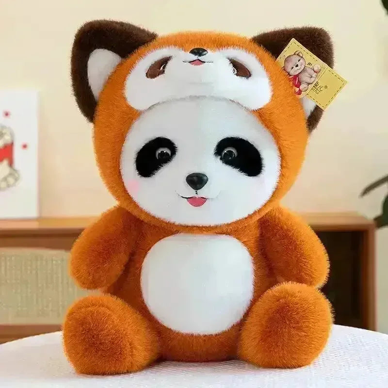Panda to Red Panda Cosplay Lena Bear - Bear Hugs