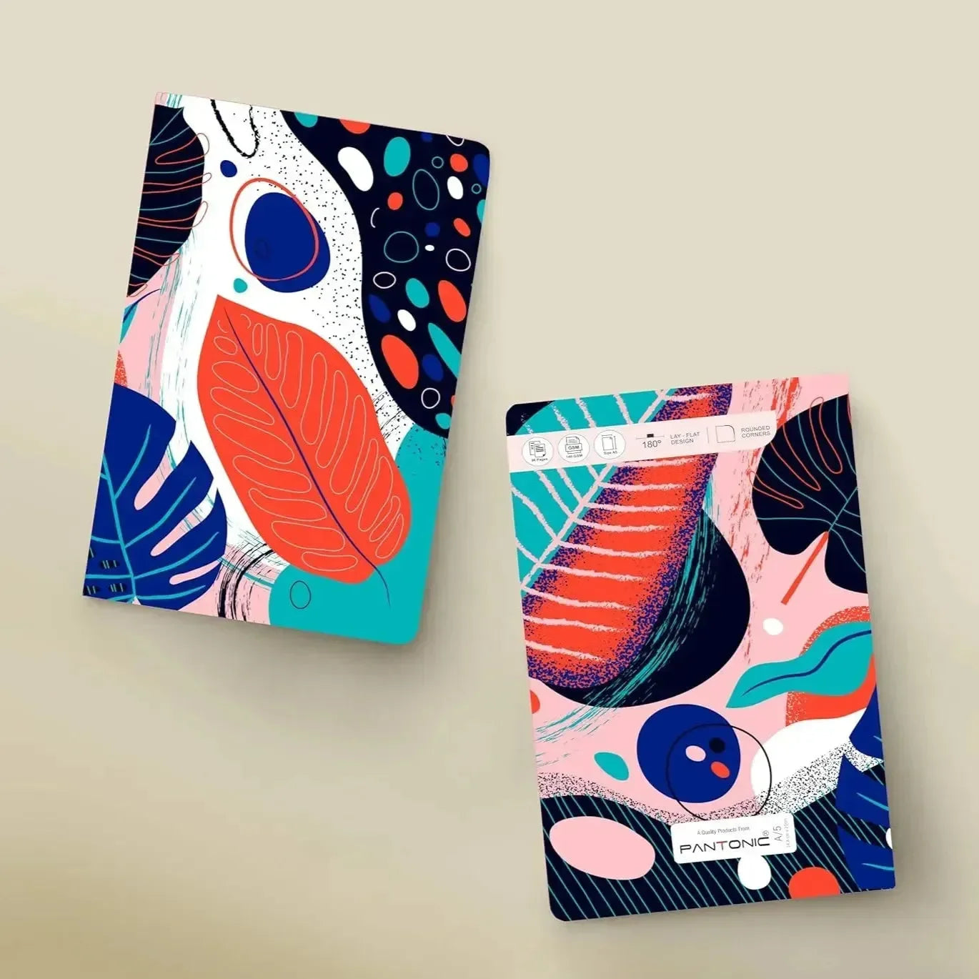 Pantone Abstract Canvas B6 Notebook - Bear Hugs