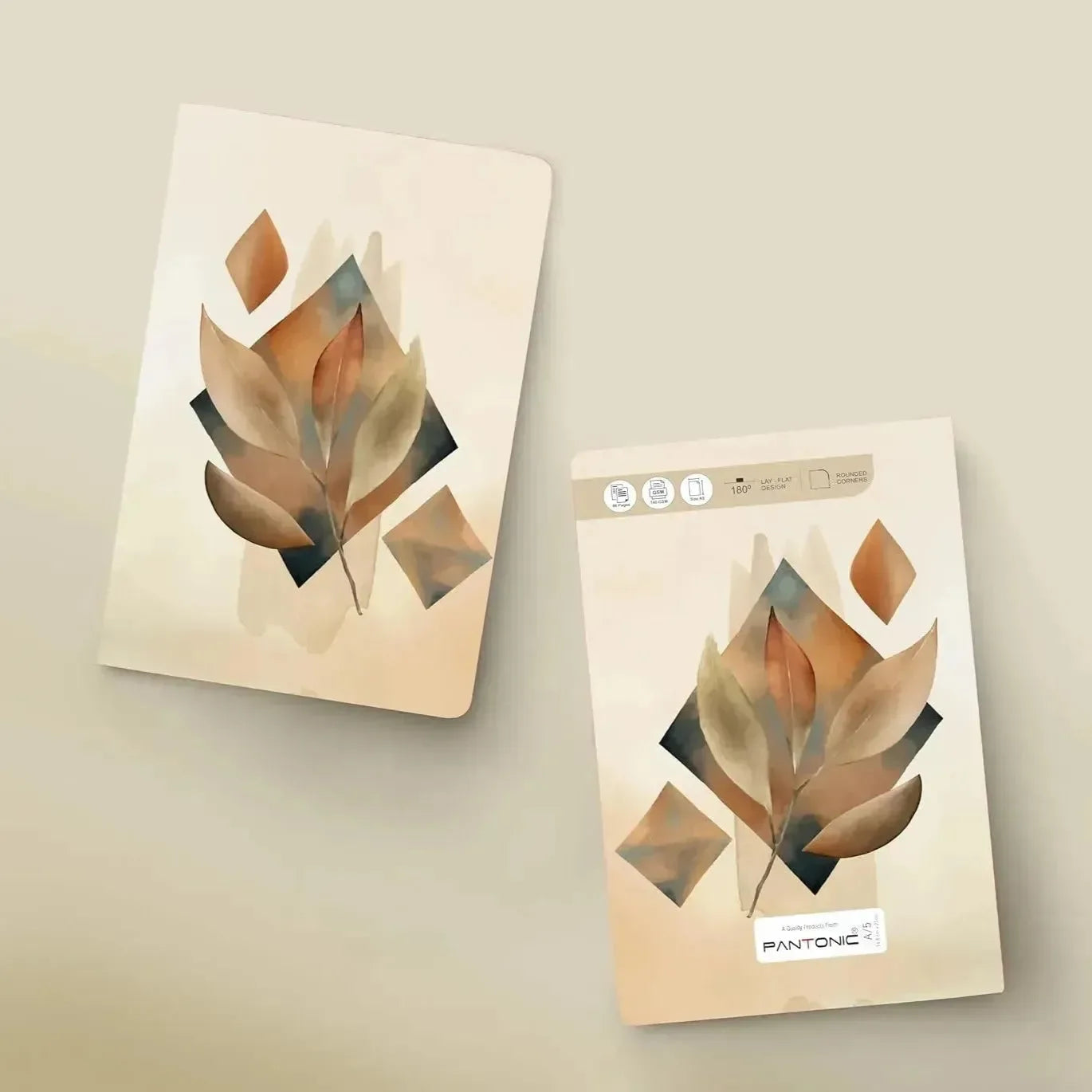 Pantone Abstract Canvas B6 Notebook - Bear Hugs