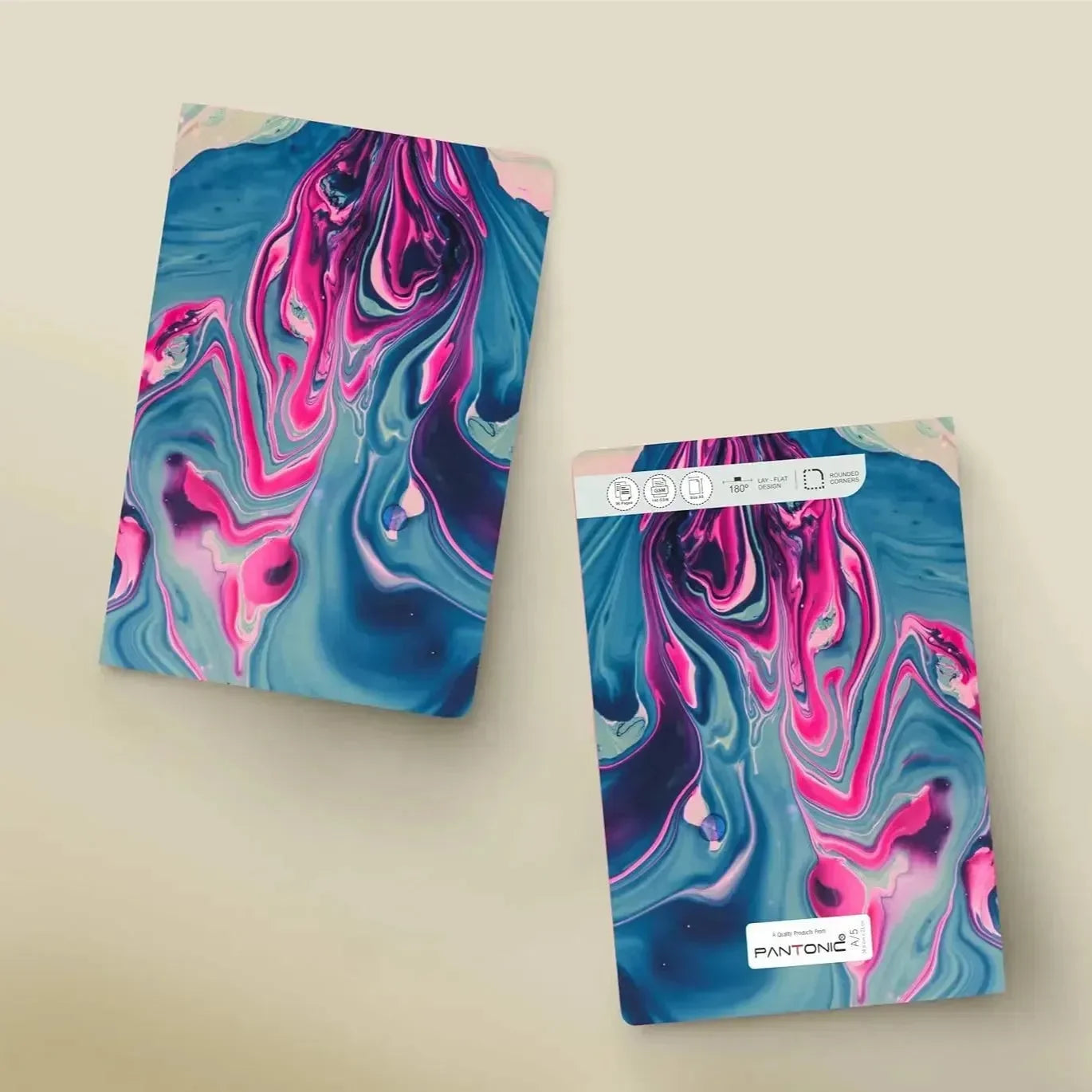 Pantone Abstract Canvas B6 Notebook - Bear Hugs