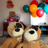 Patches Brown Dog Plush Toy - Bear Hugs