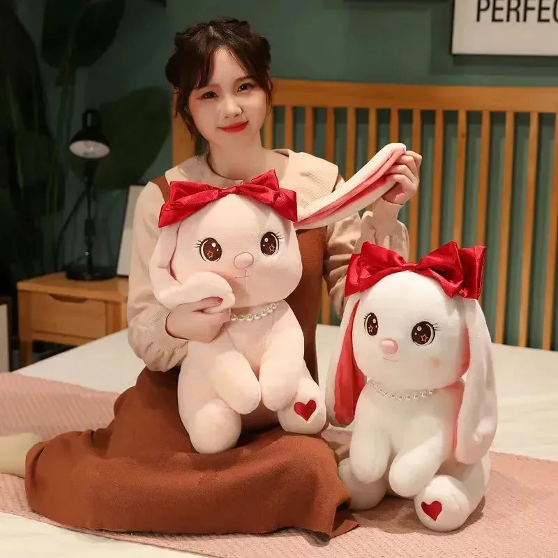 Pearl & Bow Rabbit Plush - Bear Hugs