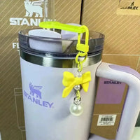 Pearl Straw Pendant for Stanley Cup - Bear Hugs