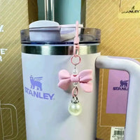 Pearl Straw Pendant for Stanley Cup - Bear Hugs