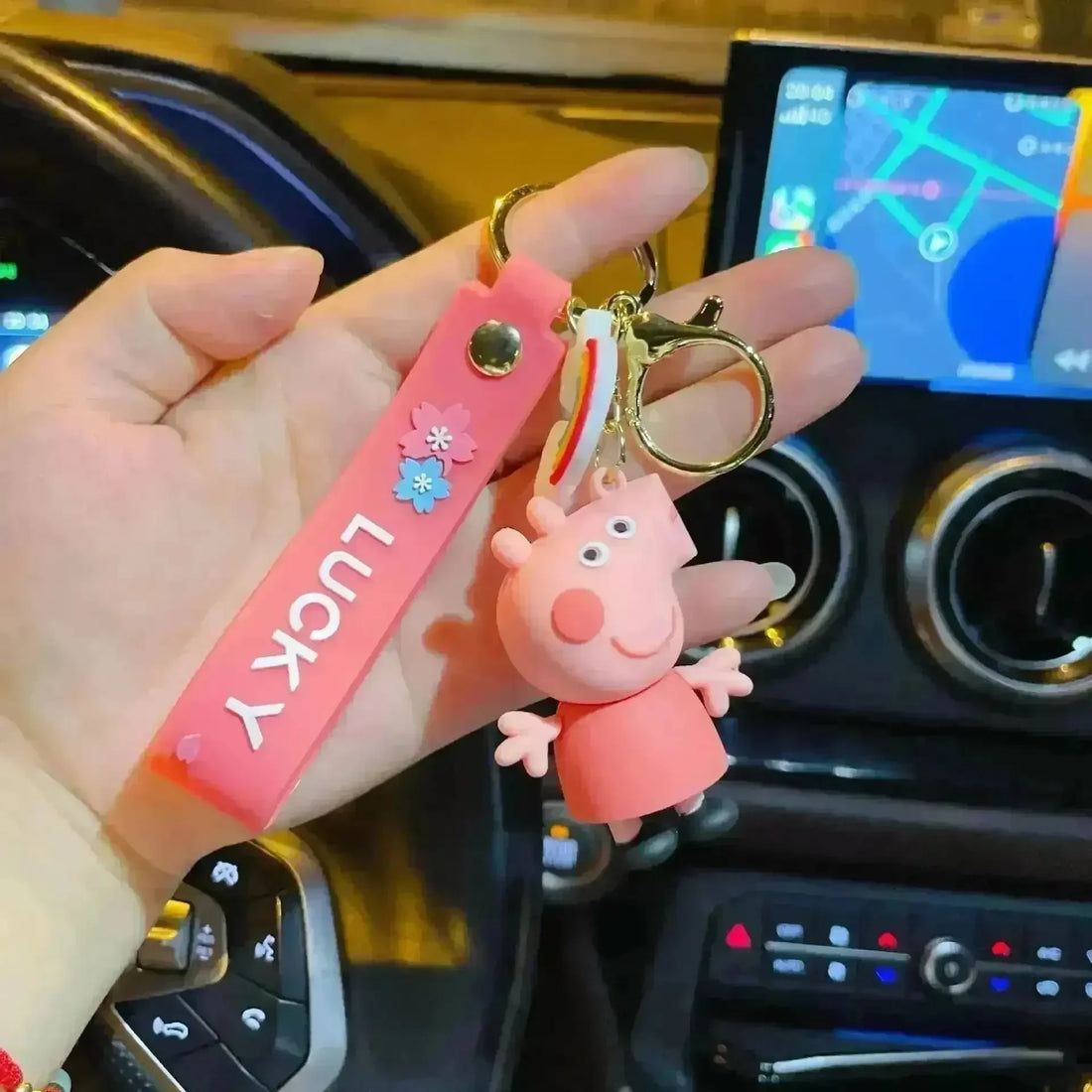 Peppa Pig 3D Keychain - Bear Hugs