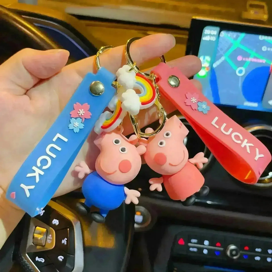 Peppa Pig 3D Keychain - Bear Hugs