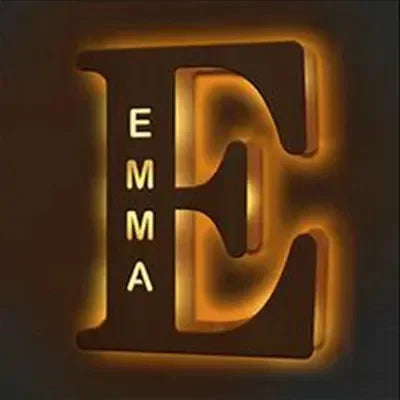 Personalized Letter Light Lamp - Bear Hugs