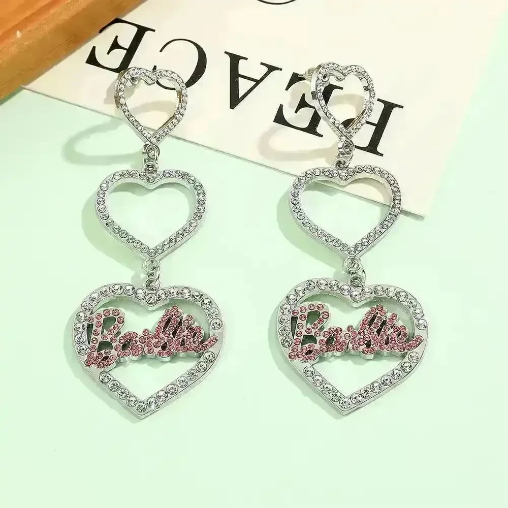 Pink Barbie Y2K Earrings - Bear Hugs