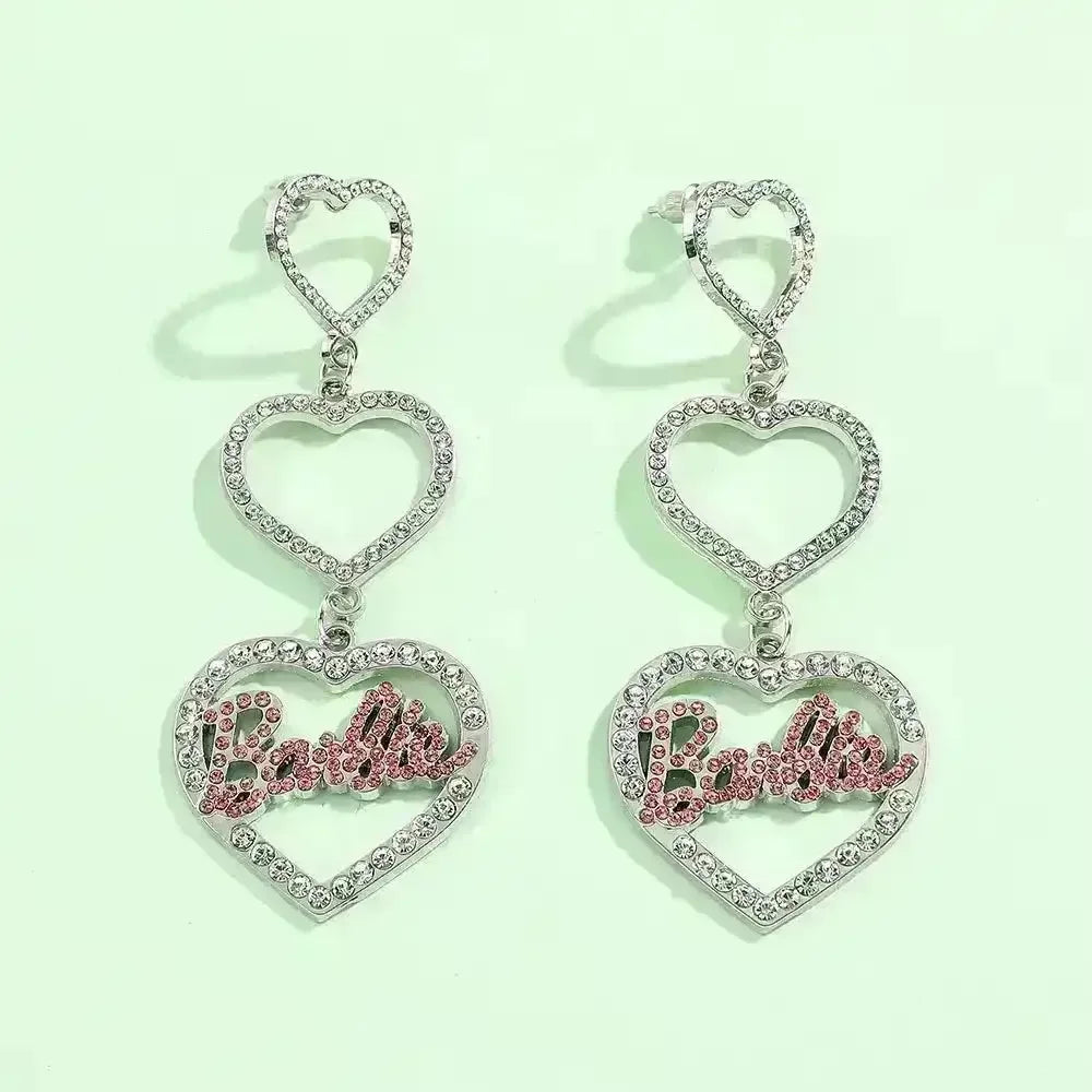 Pink Barbie Y2K Earrings - Bear Hugs