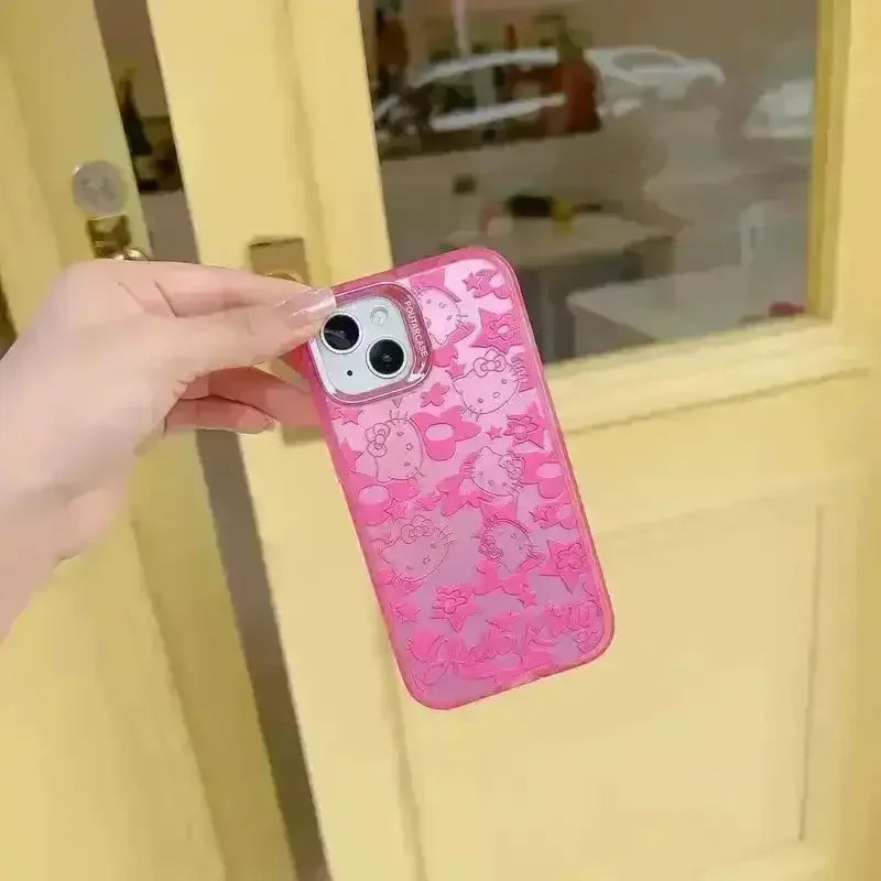 Pink Hello Kitty Phone Case (For iPhones) - Bear Hugs