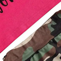 Pink in my Dad's Camo World T-shirt and Shorts Set - Bear Hugs