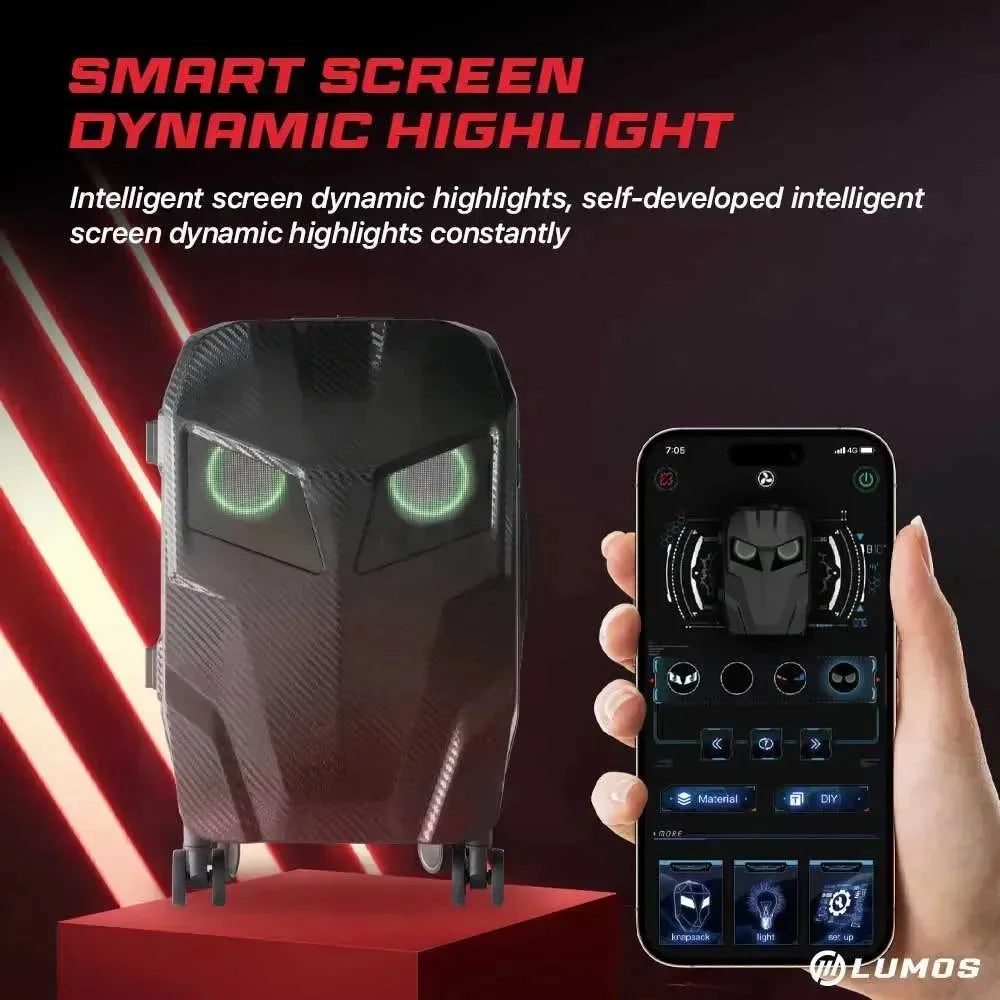 Pixel Explorer LED Smart Suitcase - Bear Hugs