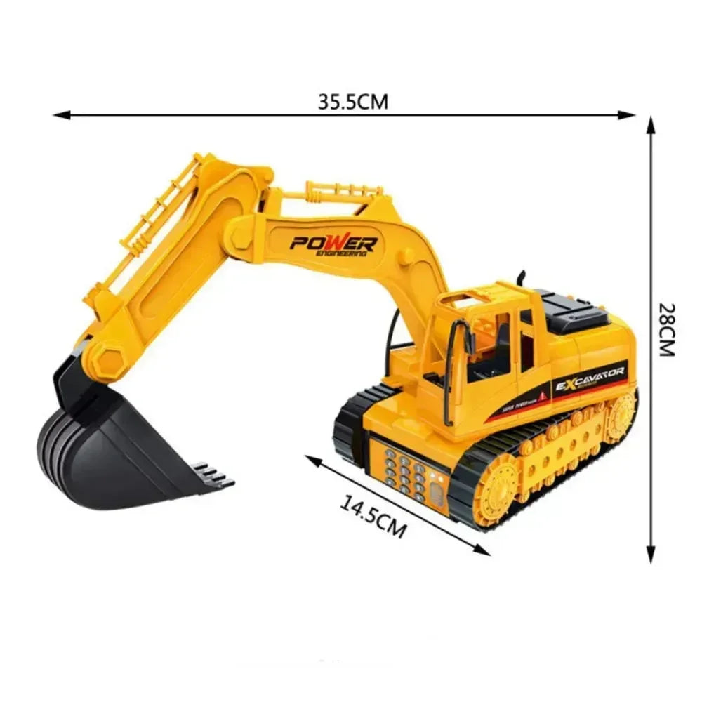 Playful Excavator Piggy Bank - Bear Hugs