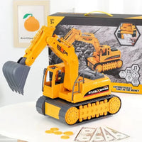 Playful Excavator Piggy Bank - Bear Hugs