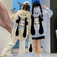 Playful Pochacco Long Sleeve Hoodie - Bear Hugs