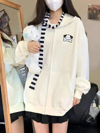 Playful Pochacco Long Sleeve Hoodie - Bear Hugs