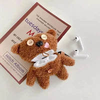 Plush Button Bear AirPods Case - Bear Hugs