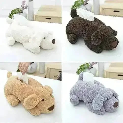 Plush Dog Tissue Holder - Bear Hugs