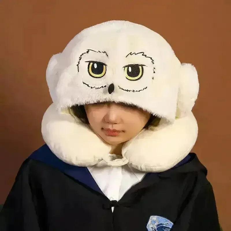 Plush Hedwig Eye Mask and U-Neck Pillow - Bear Hugs
