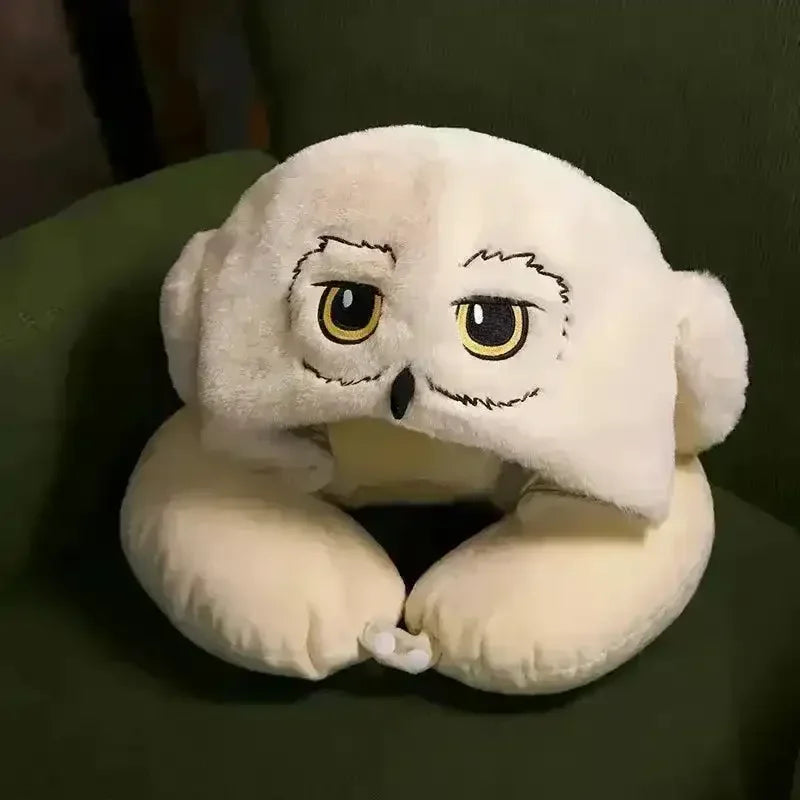Plush Hedwig Eye Mask and U-Neck Pillow - Bear Hugs