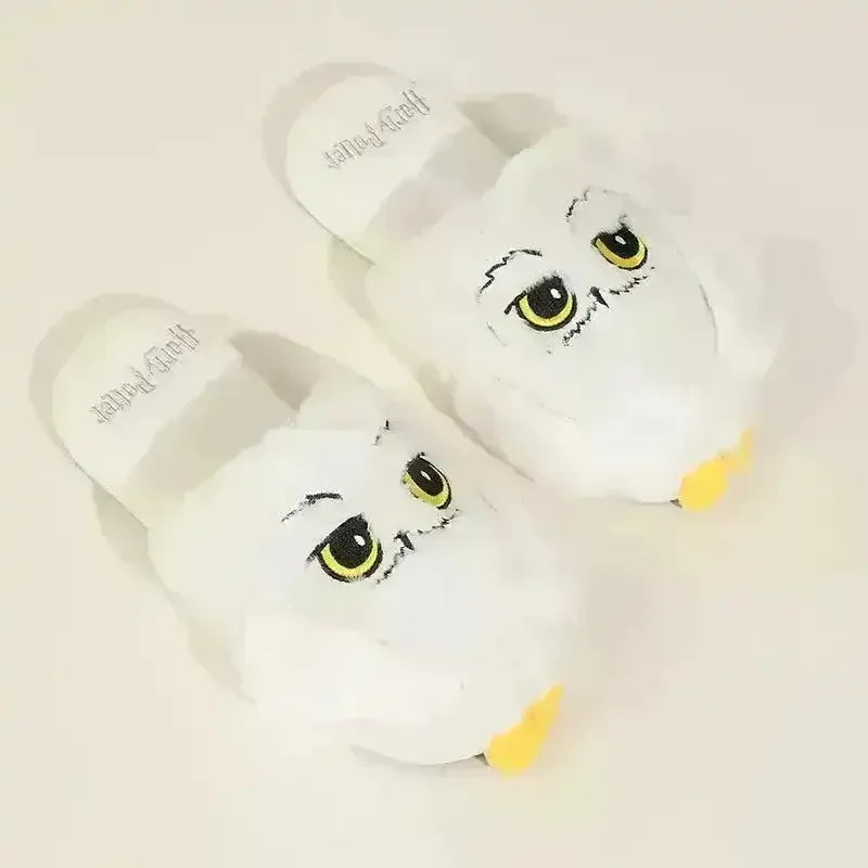 Plush Hedwig Owl Slippers - Bear Hugs