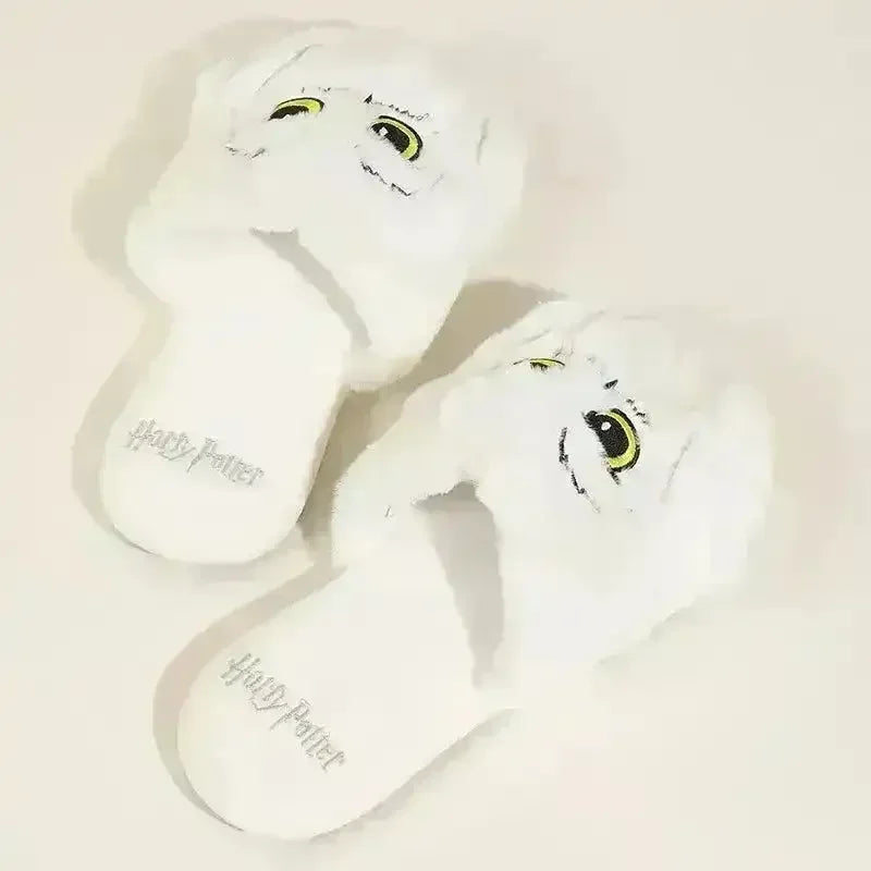 Plush Hedwig Owl Slippers - Bear Hugs