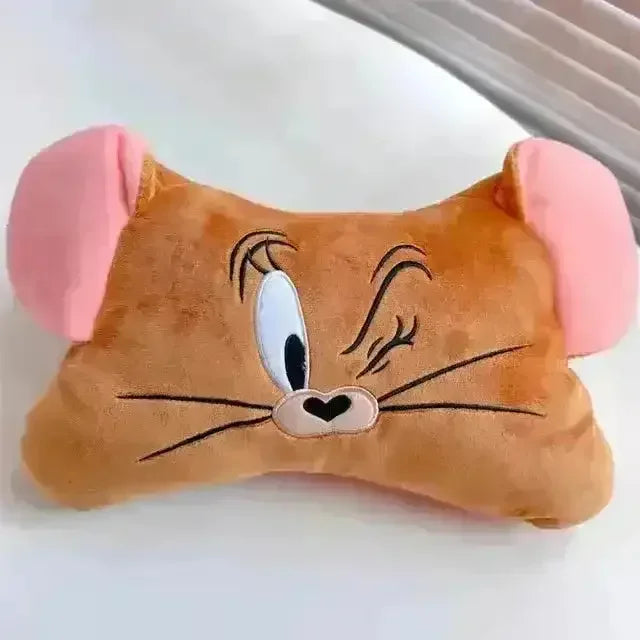 Plush Tom & Jerry Car Neck Pillows - Bear Hugs