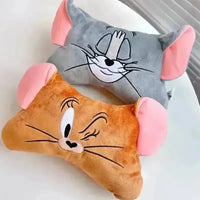 Plush Tom & Jerry Car Neck Pillows - Bear Hugs