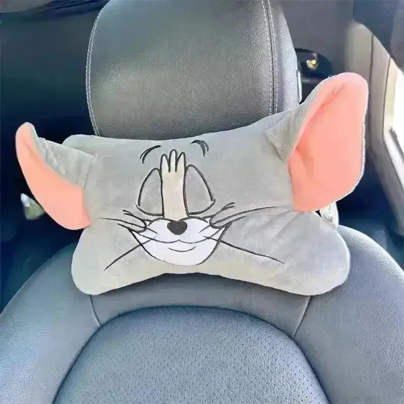 Plush Tom & Jerry Car Neck Pillows - Bear Hugs