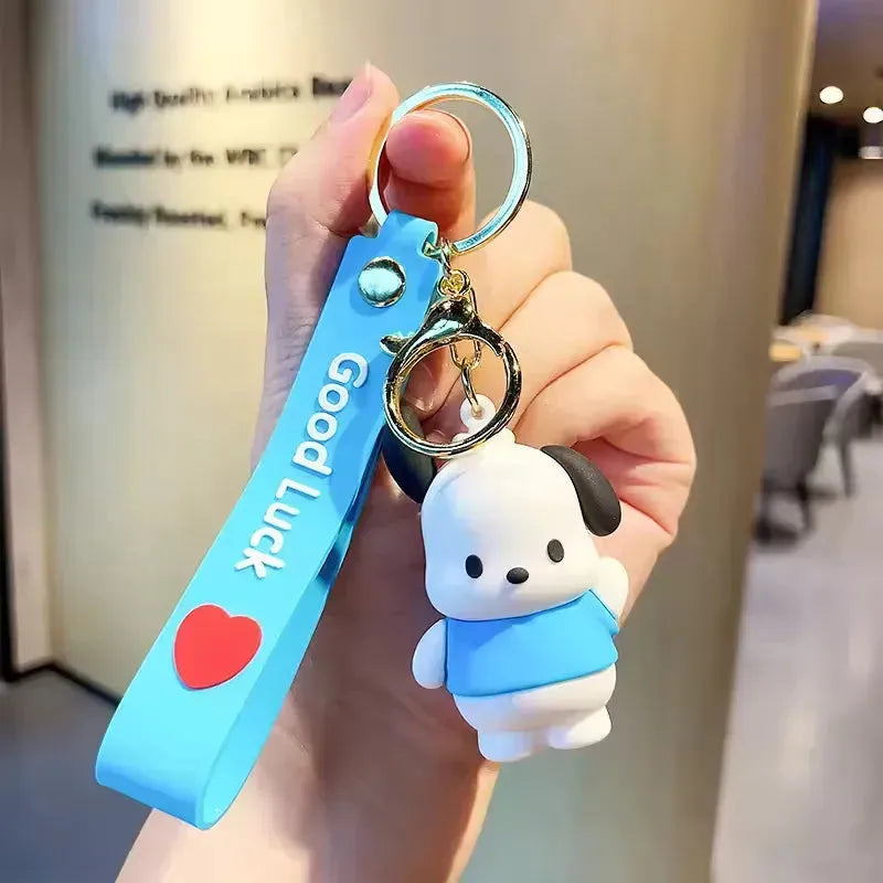 Pochacco Bag Pal 3D Keychain - Bear Hugs