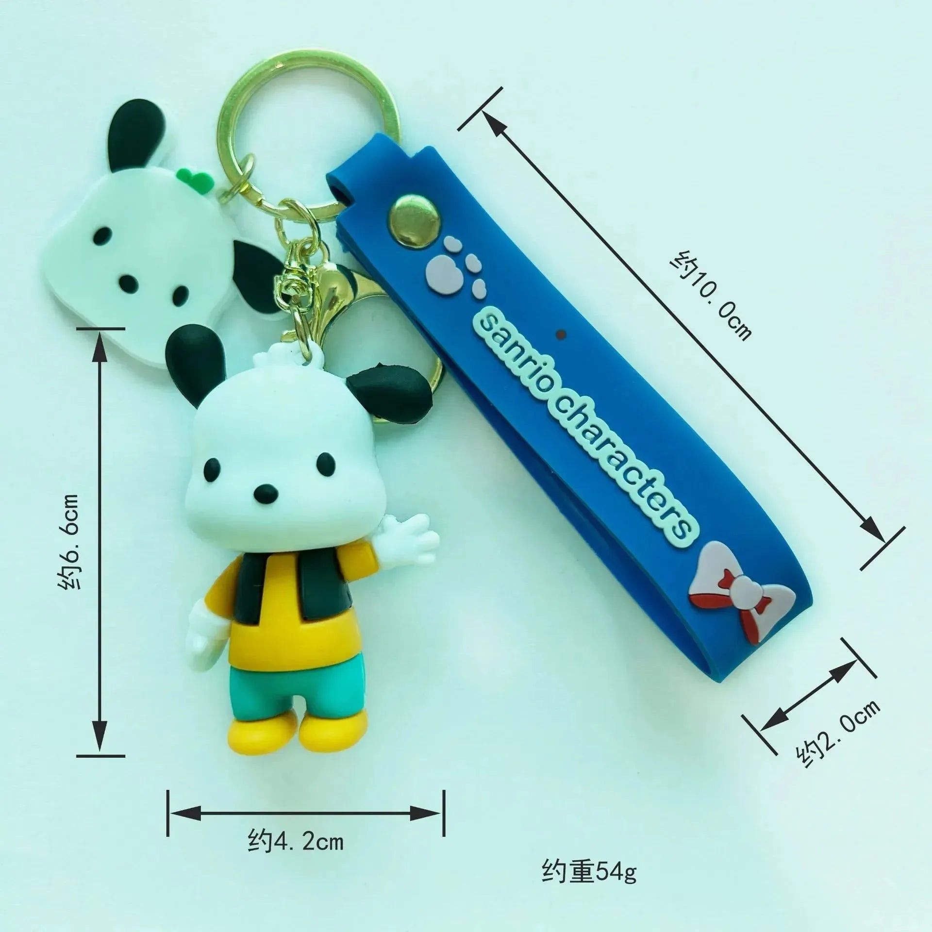 Pochacco Bag Pal 3D Keychain - Bear Hugs