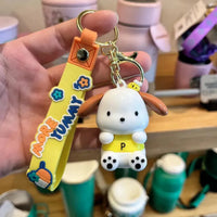 Pochacco Bag Pal 3D Keychain - Bear Hugs