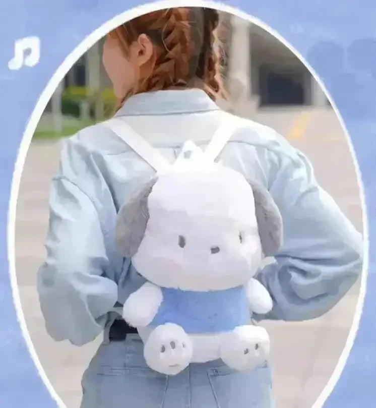 Pochacco Big Fluffy Plush Doll Backpack - Bear Hugs
