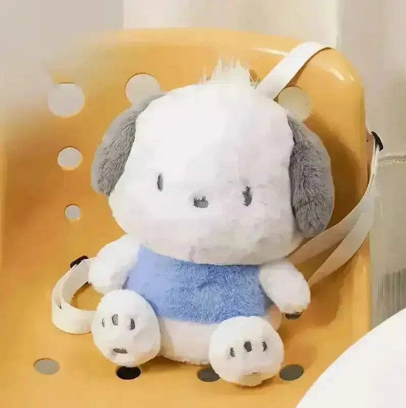 Pochacco Big Fluffy Plush Doll Backpack - Bear Hugs