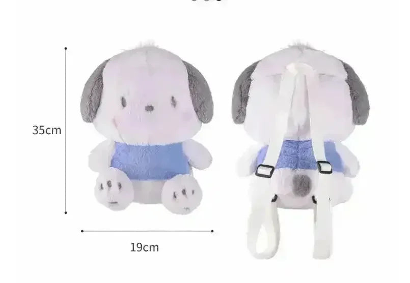 Pochacco Big Fluffy Plush Doll Backpack - Bear Hugs
