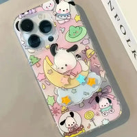 Pochacco Case with Pop Socket (For iPhones) - Bear Hugs