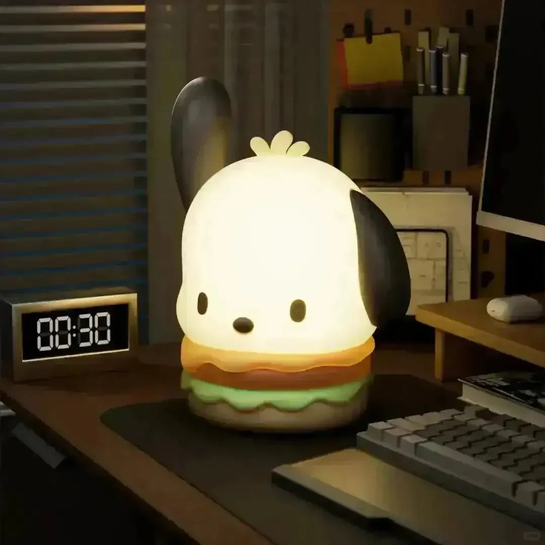 Pochacco Hamburger Silicone Touch Lamp - Bear Hugs