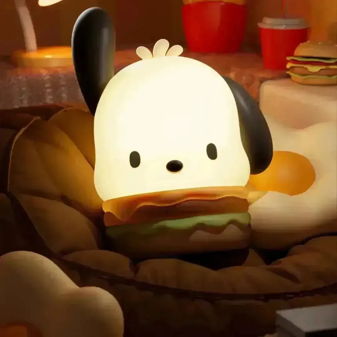 Pochacco Hamburger Silicone Touch Lamp - Bear Hugs