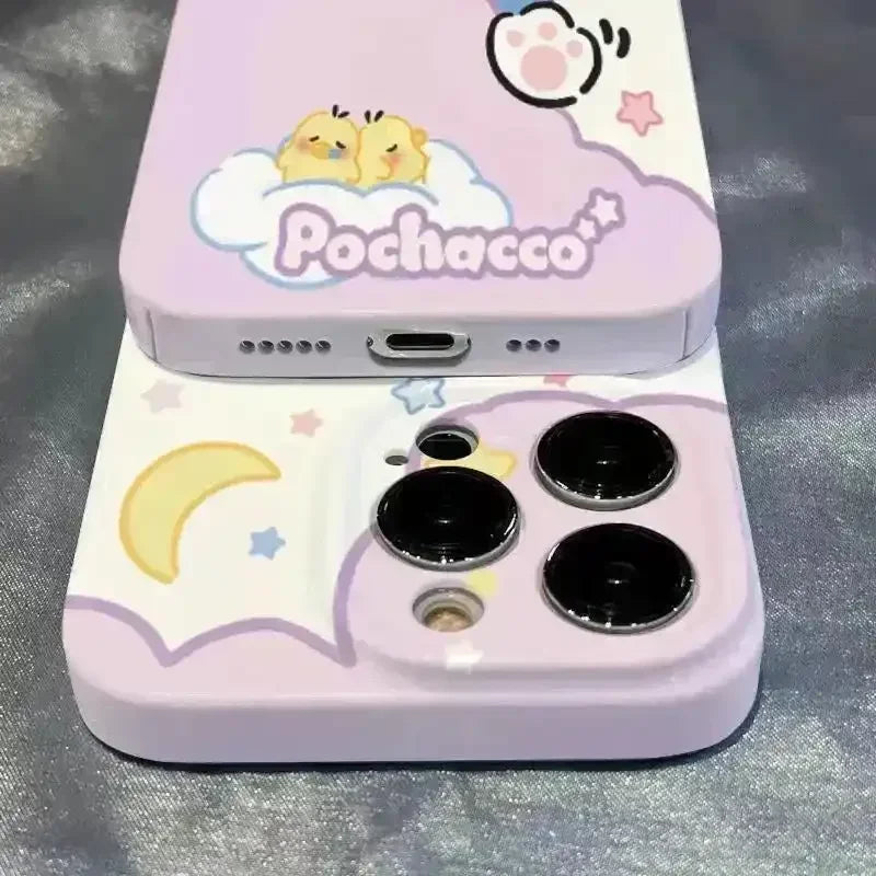 Pochacco Hard Shell Case (For iPhones) - Bear Hugs