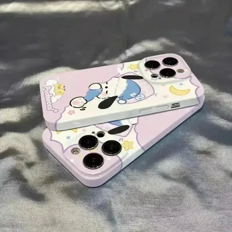 Pochacco Hard Shell Case (For iPhones) - Bear Hugs